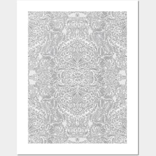 Frost & Ash - an Art Nouveau Inspired Pattern Posters and Art